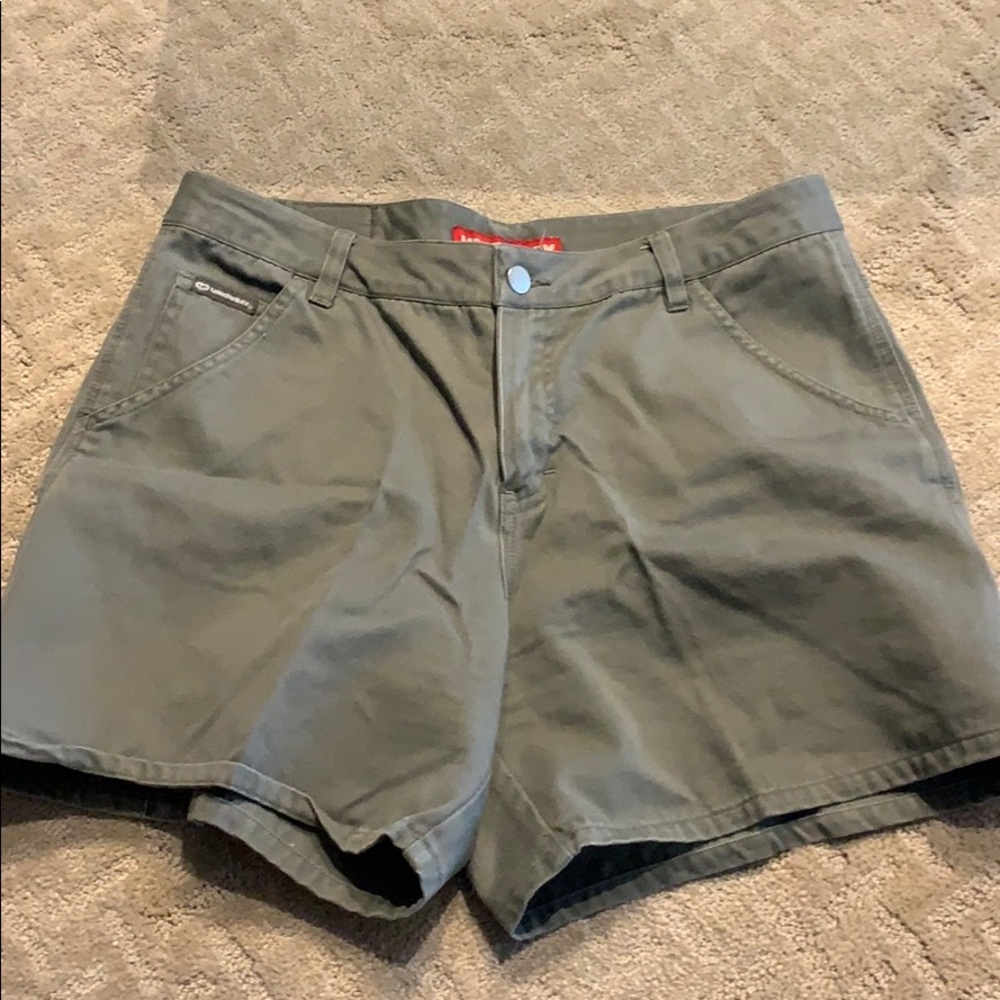 Women's Olive Green Casual Shorts